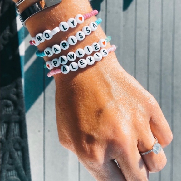 Personalized Name Beaded Bracelets - Picture 3 of 7